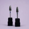 Cutter for manicure TUFI profi PREMIUM carbide cone hemispherical end 194 190 040 blue cut - Фото №2