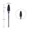 Frez do paznokci TUFI profi PREMIUM ceramic corn 6410501 blue notch - Фото №1