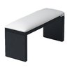 Подлокотник ECOSTAND Wood белый на черных ножках 320х160х110 мм - Фото №1