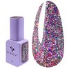 Gel polish DNKa 0102 dark gray with shimmer 12 ml (GPDC0102) - Фото №1