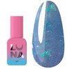 Żel akrylowy LUNA Light № 41 niebieski z brokatem 13 ml - Фото №1