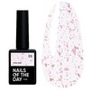 Baza hybrydowa NAILSOFTHEDAY Potal №05 mleczny z różowym potalem 10 ml - Фото №1