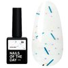 Baza hybrydowa NAILSOFTHEDAY Potal № 26 mleczny z wielobarwnym potalem 10 ml - Фото №1