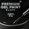 Farba żelowa NAILSOFTHEDAY Premium gel paint Black wipe, 5 ml - Фото №2