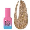 Top hybrydowy LUNA Flash Gold odblaskowy bez lepkiej warstwy o złotym odcieniu 13 ml (300-2909) - Фото №1