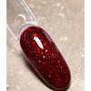 Lakier hybrydowy DARK New collection 111 czerwony z brokatem 10 ml - Фото №4