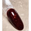 Lakier hybrydowy DARK New collection 112 ciemnoczerwony z brokatem 10 ml - Фото №4