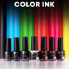 Kolorowa tusz polimerowa dla zdobień w technice akwarela F.O.X Color Ink Pink 003, 5 ml - Фото №3