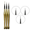 Manicure brush set BLING 3 pcs., gold - Фото №1