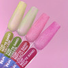 Top hybrydowy LUNA Matte Sand Pink Non Wipe bez lepkiej warstwy z efektem piaskowej tekstury róż 13 ml (300-3431) - Фото №4