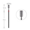 Frez do paznokci diamentowy Dark №126 czerwony cylinder 032 - Фото №1