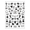 Naklejki do paznokci cienkie samoprzylepne halloween MS-C298 czarne - Фото №1
