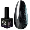 Lakier hybrydowy GA&MA Night collection №186 Stone dragon czarny z brokatem 10 ml (7702273) - Фото №1