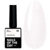 Baza hybrydowa NAILSOFTHEDAY Cover NEW Formula Milk 05 mleczna z różowym brokatem 10 ml - Фото №1