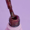 Lakier hybrydowy Toki-Toki № 044 wiśnia z brokatem 5 ml - Фото №2