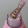 Lakier hybrydowy Toki-Toki Unicorn UN05 półprzezroczysty liliowy z brokatem 5 ml - Фото №2