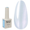 Тоp hybrydowy NAILSOFTHENIGHT Shell top 02 perła z niebieski przetarciem, 10 ml - Фото №1