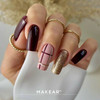 Lakier hybrydowy MAKEAR Red Love 796 zgniła wiśnia 8 ml - Фото №2
