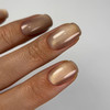 Lakier hybrydowy DARK Cat Eye 14 beżowo-złoty 6 ml - Фото №3