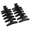 Black hair clips 12 pcs. - Фото №1