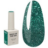 Lakier hybrydowy NAILSOFTHEDAY Gel Polish 348 Verde ciemnozielony odblaskowy 10 ml - Фото №1