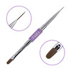 Dwustronny pędzelek do manicure TUFI profi żel/liner (0327445) - Фото №1
