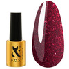 Gel polish FOX Moulin Rouge 009 dark red with shimmer 7 ml - Фото №1