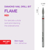 Manicure cutter TUFI profi Diamond Flame 8 mm × 2.3 mm Red Notch (0328405) - Фото №4
