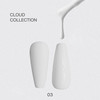 Lakier hybrydowy LUNA Cloud Color 03 biały z ciepłym kremowym odcieniem 8 ml (221-6224-1823) - Фото №3