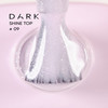 Top hybrydowy Dark Shine Top 9 mlecznoróżowy ze srebrnym połyskiem 10 ml - Фото №2