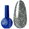 SALE Touch Twinkle top 02 transparent with green glitter and reflective shimmer 13 ml - Фото №1