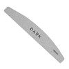 Set of nail files DARK crescent foam-based gray 25 pcs (180/240 grit) - Фото №1