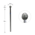 Diamond cutter Staleks Pro Expert ball blue diameter 3.5 mm