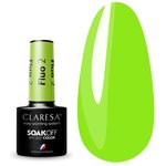 Лак гибридный Claresa FLUO 2 светло-зеленый, 5г