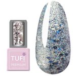 Gel polish TUFI profi  PREMIUM  Diamond 01 Neon large glitter 8 ml (0103031)