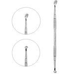 Beauty care double-ended tool Staleks Pro EXPERT 20 TYPE 1 (UNO big and oval with 15 holes)