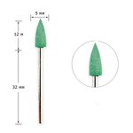 Silicone polisher Tufi Profi sharp cone, medium grade, green (404G)