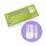 Żelowe tipsy do przedłużania paznokci TUFI profi Full Cover Soft Gel Tips Kwadrat przezroczysty 240 szt. (0134005)