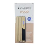 Pilnik drzewniany prosty (baza) Staleks Pro EXPERT 20 (50 szt)