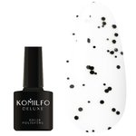 Top KOMILFO No Wipe Matte Dragon Fruit matte without a sticky layer with black dots 8 ml (186111)