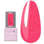 Lakier hybrydowy TUFI profi PREMIUM Flamingo 27 Różowy brokat 8 ml (0132495)