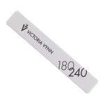 Nail file Victoria Vynn 180/240, white rectangular