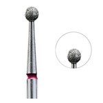 Frez do paznokci diamentowy Staleks Pro kulka 2,7 mm czerwony
