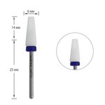 Frez do paznokci TUFI profi PREMIUM ceramic cone 610124 blue notch