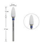 Cutter for manicure TUFI profi PREMIUM ceramic corn 640501 blue notch