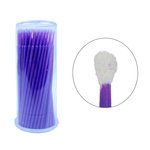 Microbrush for eyelashes KODI Regular Tip Purple 100 pcs