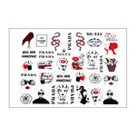 Naklejki wodne Crystaloff slider SD-322 Prada