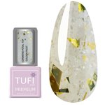 Топ TUFI profi PREMIUM Diamond Potal Top c поталью и шиммером золотой иней 8 мл (0227051)