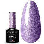 Claresa FULL GLITTER 6 гибридный лак для ногтей фиолетовый с блеском 5 г