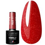 Лак гибридный Claresa RED 411 красный с блеском 5 г